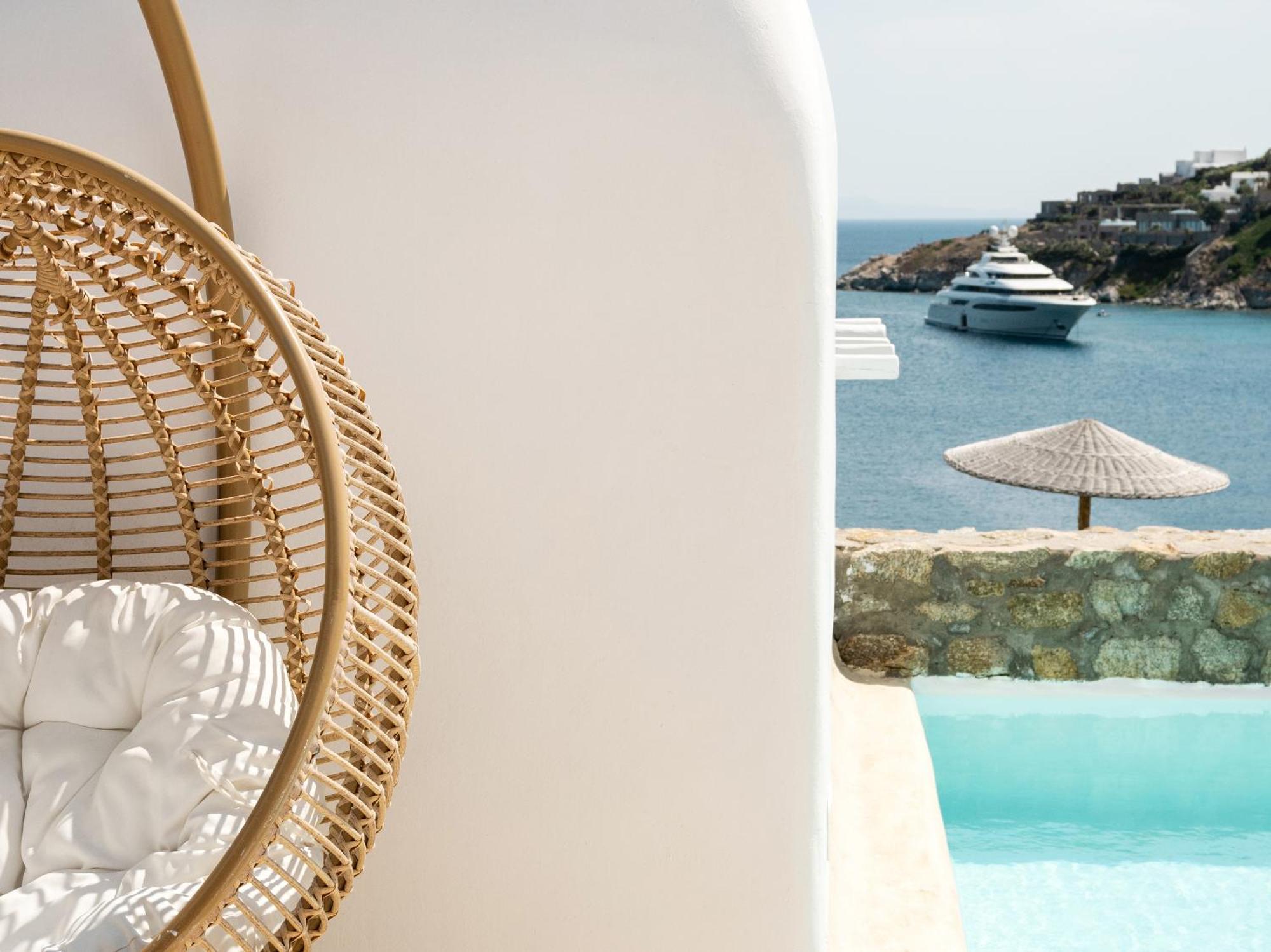 Mykonos Blu, Grecotel Boutique Resort Psarrou Extérieur photo